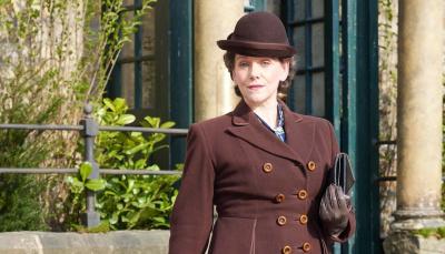 Picture shows: Efficiency expert Miss Harbottle (Neve McIntosh) arrives at Skeldale House
