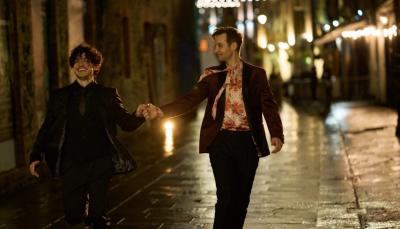 Sion Daniel Young and Fra Fee in "Lost Boys & Fairies"