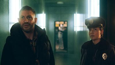 Tom Hardy as Walker and Jessie Mei Lee as Ellie in 'Havoc'
