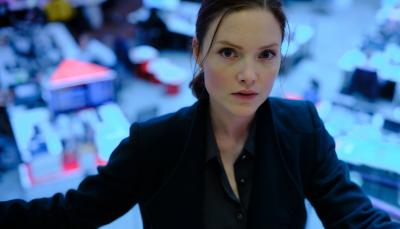 Holliday Grainger as DCI Rachel Carey in The Capture