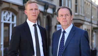 One last time: Laurence Fox as DI Hathaway and Kevin Whately as DI Lewis (Photo: Courtesy of (C) ITV Studios/MASTERPIECE) 