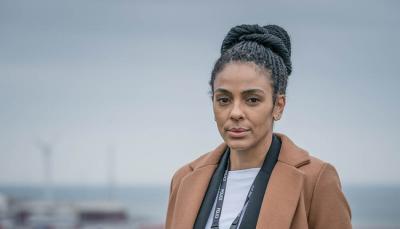 Marsha Thomason as Morecambe CID’s new Family Liaison Officer, DS Jenn Townsend 
