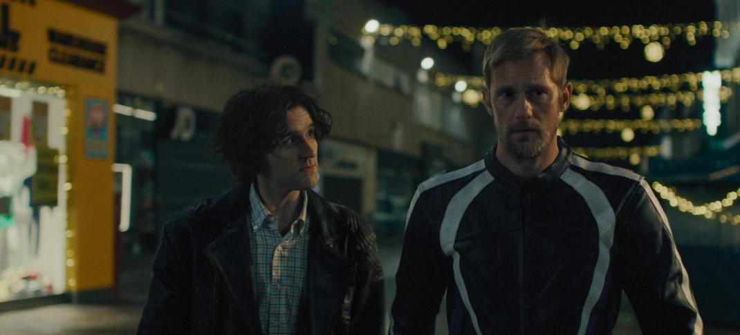 Alexander Skarsgard and Harry Melling in 'Pillion'